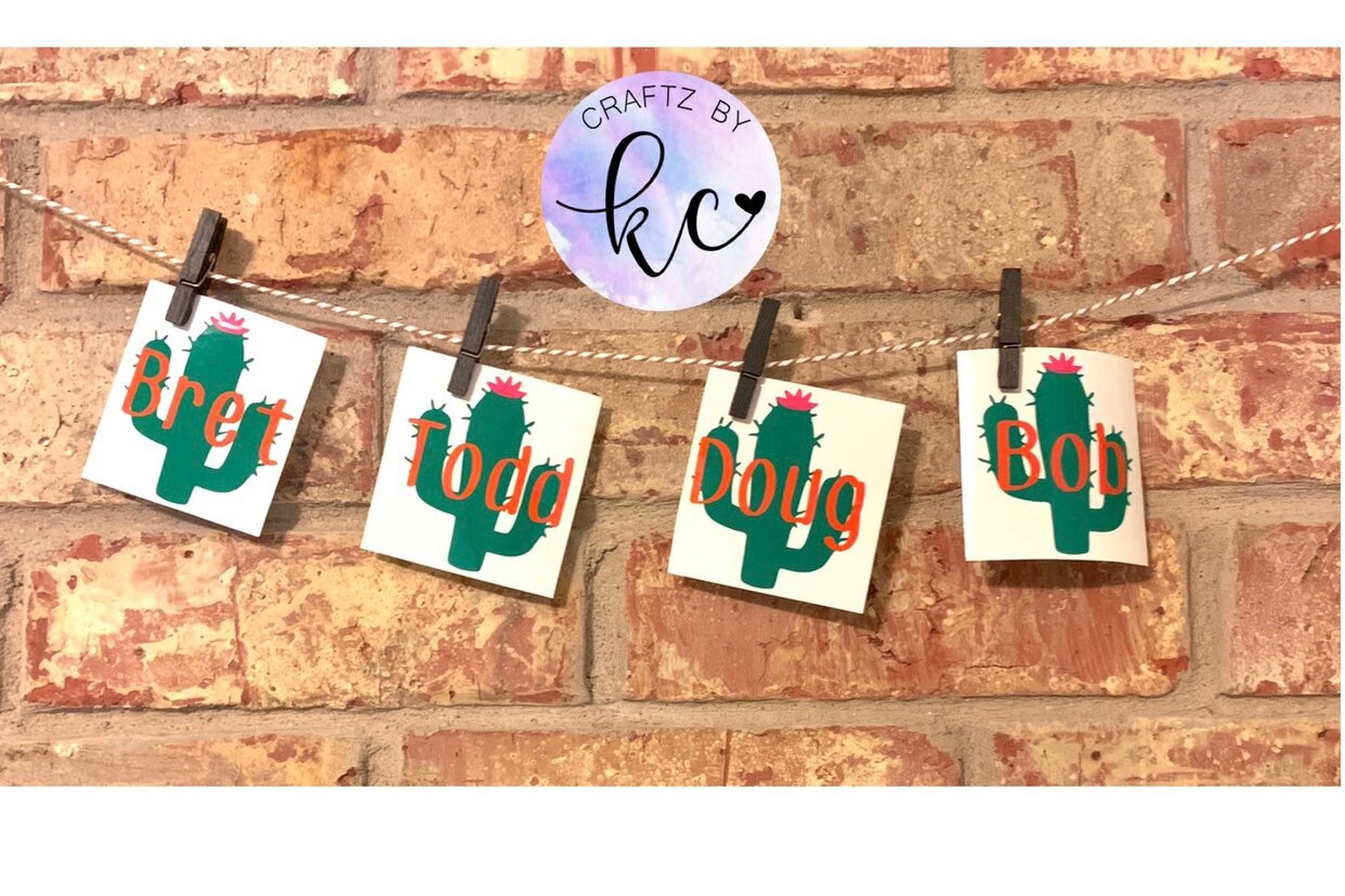 Personalised Name Vinyl Decal Sticker Glasses for Small Bottles Mugs Mobiles