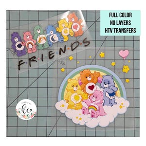 Cartoon Bears, HTV, HTV Transfers, Prints, HTV Prints, Ready to Press, Heat Transfers, Cartoon