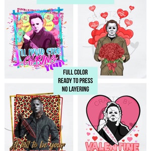 hellraiser valentine ready to press sublimation iron on transfer