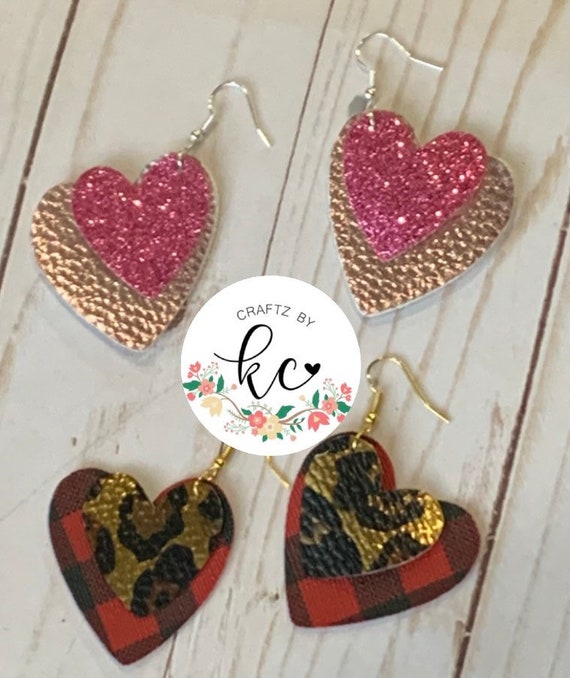 Leopard & Plaid Layered Earrings Leopard & Plaid Layered Earrings