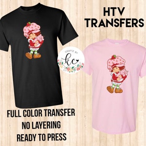 Erdbeer Mädchen, HTV, HTV Transfers, Drucke, HTV Drucke, bereit zum Pressen, Heat Transfers