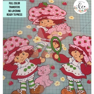 Strawberry Girl, HTV, HTV Transfers, Prints, HTV Prints, Ready to Press, Heat Transfers, Strawberry