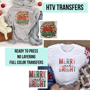 Christmas, HTV Transfers, Christmas HTV, Ready To Press, Prints, Heat Transfers, HTV Prints, Vinilo, Iron on transfers, Xmas, Holiday
