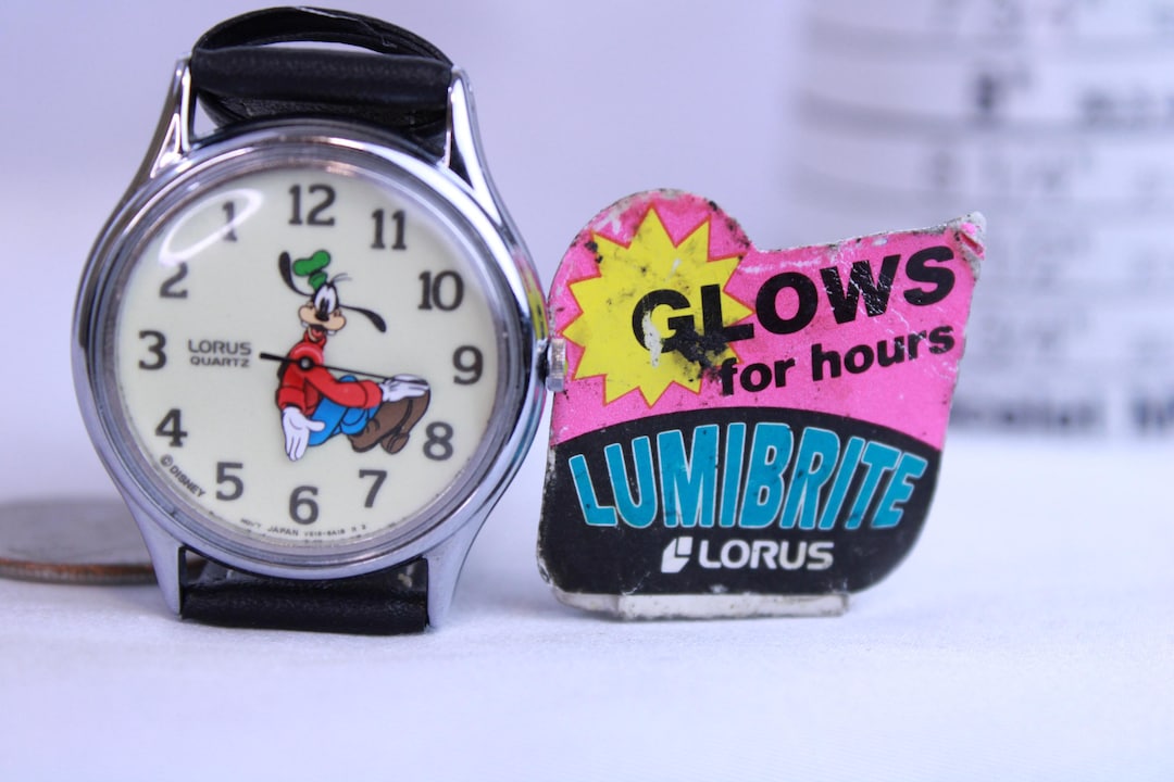 Rare Vintage Seiko by Lorus Backwards Goofy Glow in the Dark