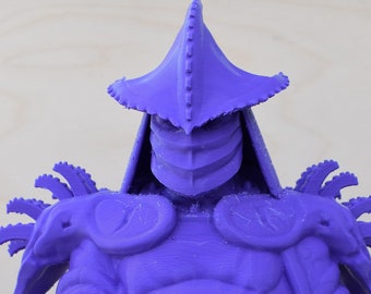 3d printed TMNT inspired Super Shredder Buddha, office decor, home decor, funny statue, cosplay, gag gift, pop culture