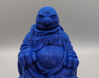 3D printed TMNT inspired Leonardo Buddha, pop culture, superhero, gag gift, ninja,