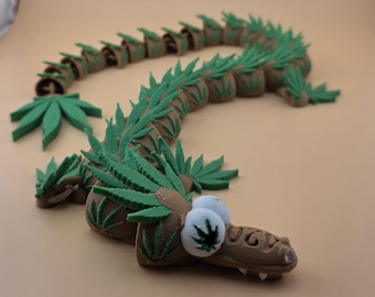 3D-Printed “Weed Dragon” – The Chillest Desk Guardian on Etsy!