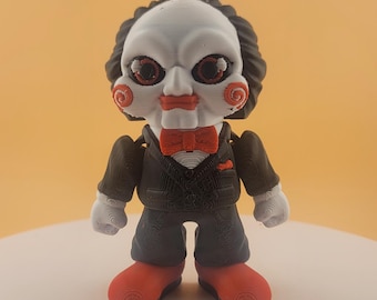 3D Printed Billy the Puppet (Saw) Figurine – Horror Collectible