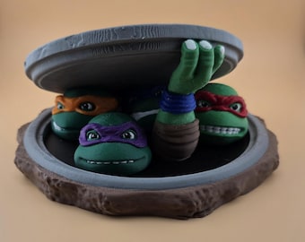 Teenage Mutant Ninja Turtles Sewer Diorama 3D Printed Collectors Display