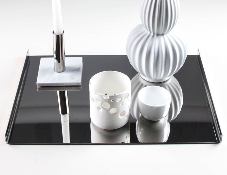 Stainless Steel Silver Mirror Tray Decorative Silver Tray Etsy