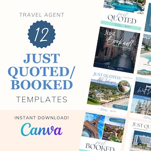 Just Quoted and Just Booked Travel Agent Templates
