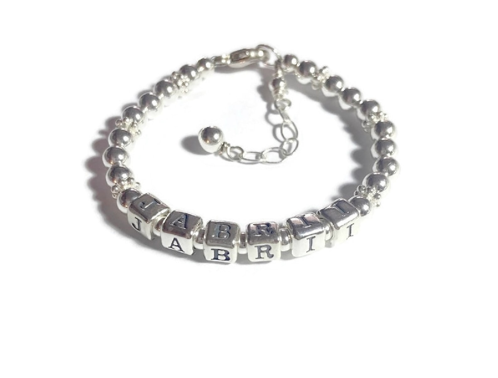 Sterling Silver Baby Bracelet Personalized Girls Bracelet Etsy