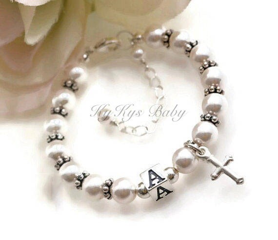 Baptism Keepsake Christening Gifts Baptism Bracelet Personalized