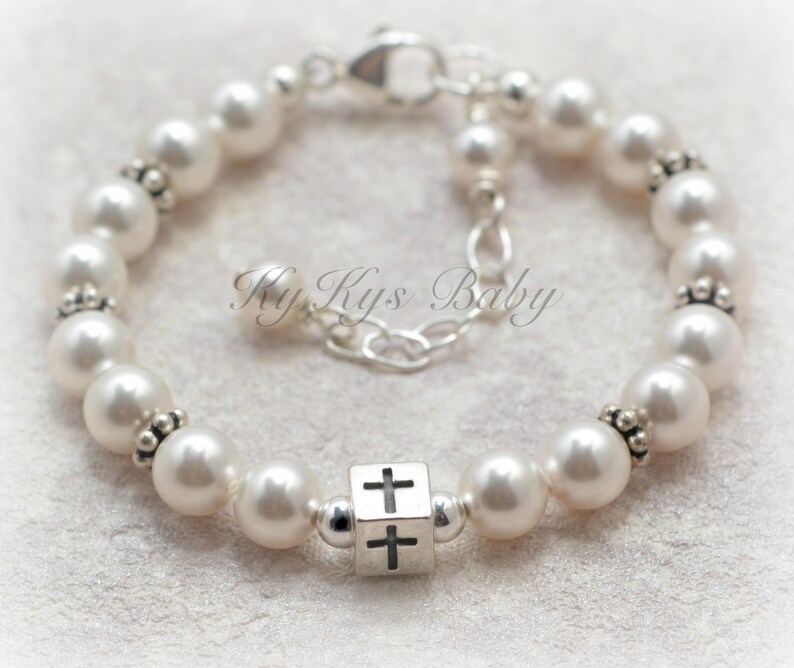 Baby Boy Baptism Gift Baby Boy Bracelet Boy Christening Etsy