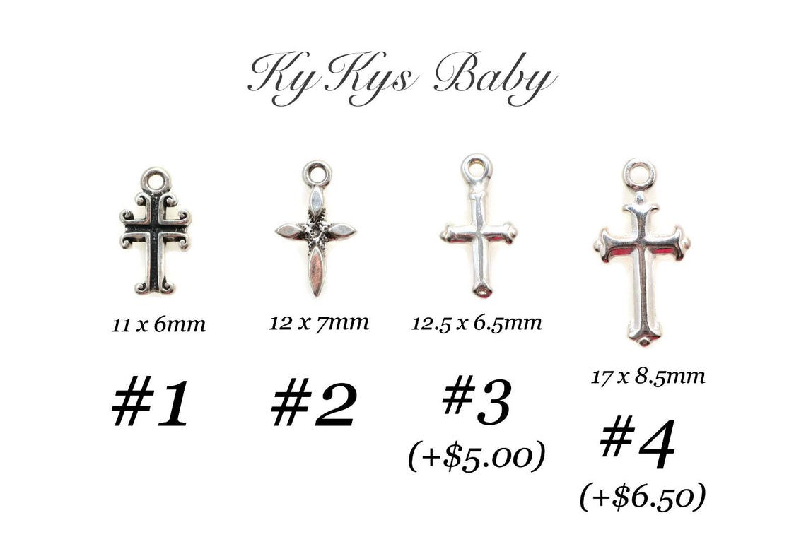 Baptism Cross Necklace Baby Girl Baptism Necklace Etsy