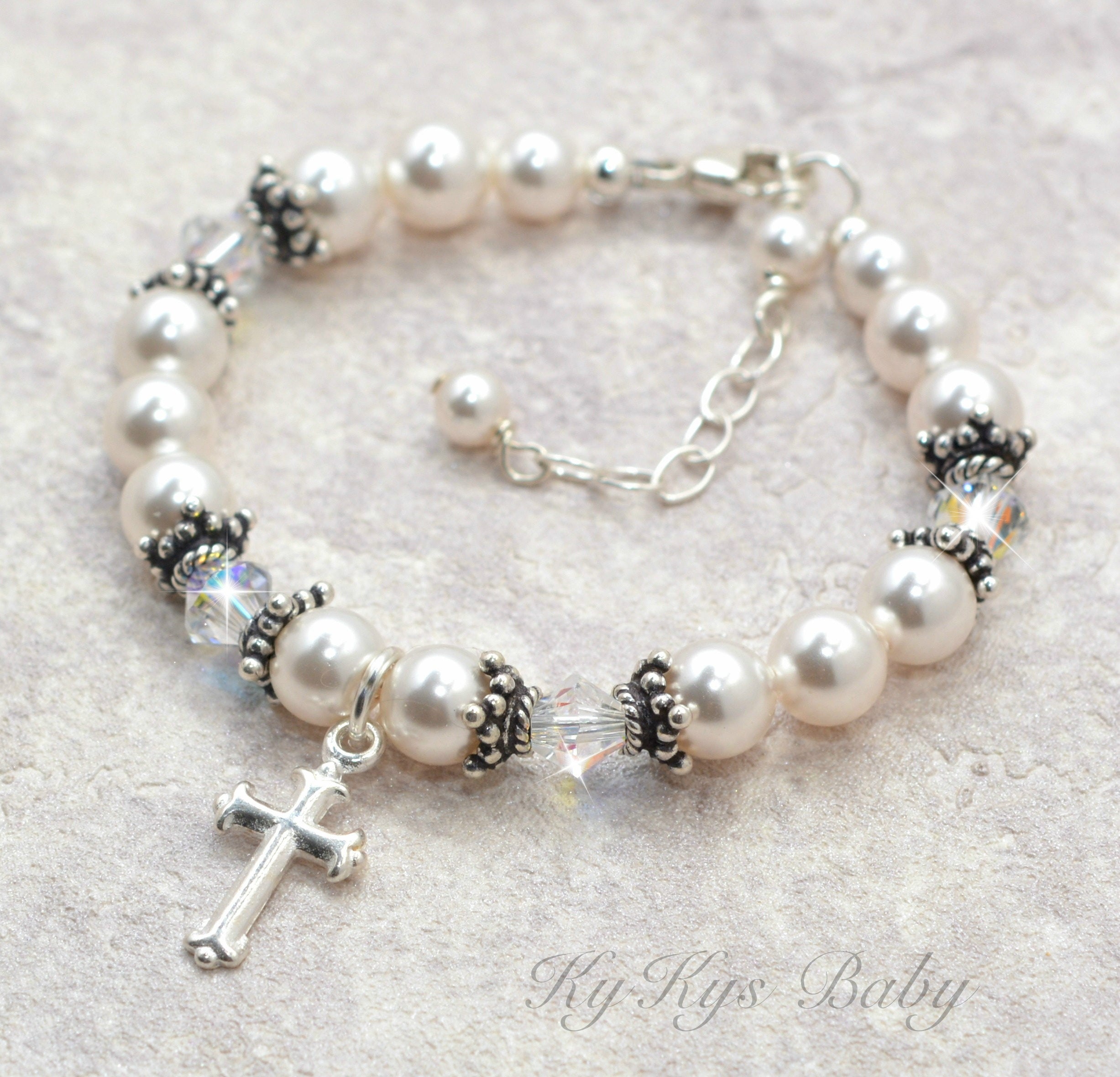 Baptism Gift Baptism Bracelet for Boy Christening Gifts Baby Etsy