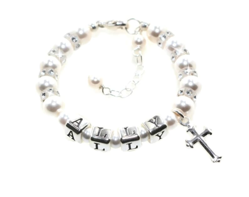 Baptism Gift Baby Bracelet Keepsake Baby Gift Baby Girl Etsy