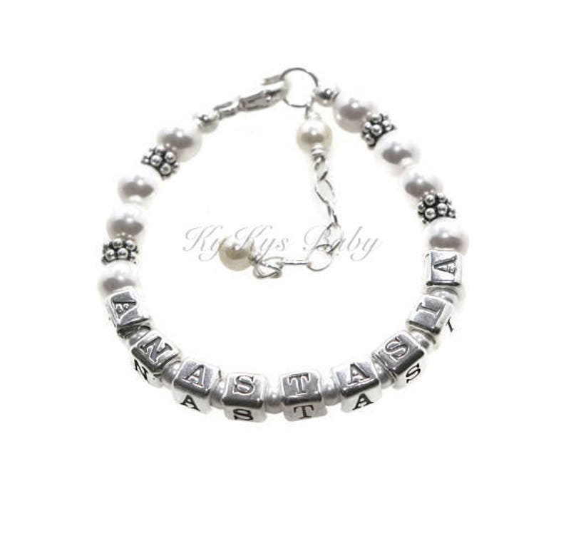 Little Girl Bracelet Girls Jewelry Personalized Baby Bracelet Etsy