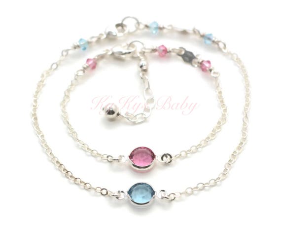 Mother Daughter Bracelet - Mom and Me Bracelet Set - Birthstone Bracelet - Mom Daughter Jewelry - Complimentary Gift Box Mom and Me Jewelry