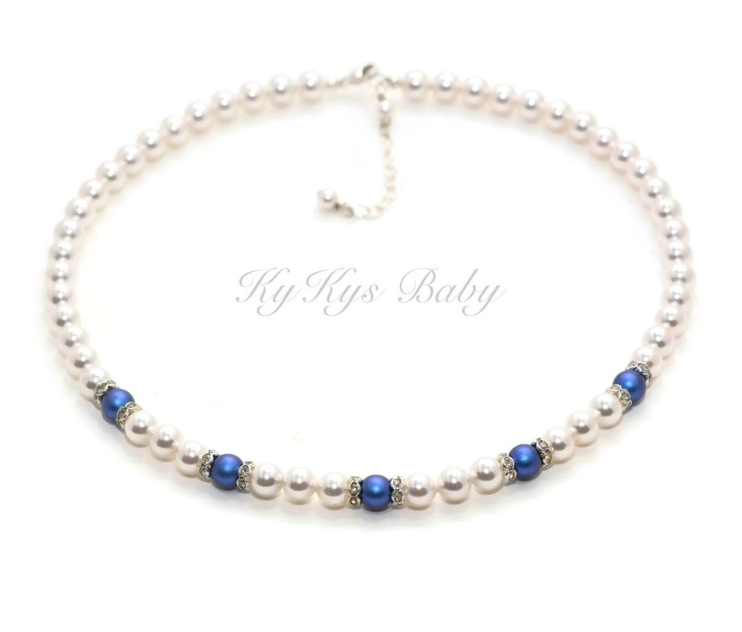 Little Girl Pearl Necklace Pearl Baby Necklace Baptism Jewelry Etsy