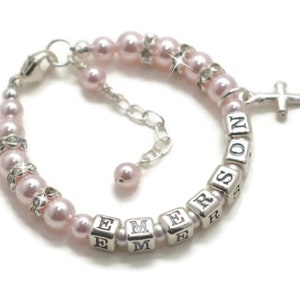Baptism Gift, Christening Gift, Personalized Baptism Bracelet, Included Gift Box, Keepsake Bracelet Baby Gift, Girl Baptism Gift Jewelry