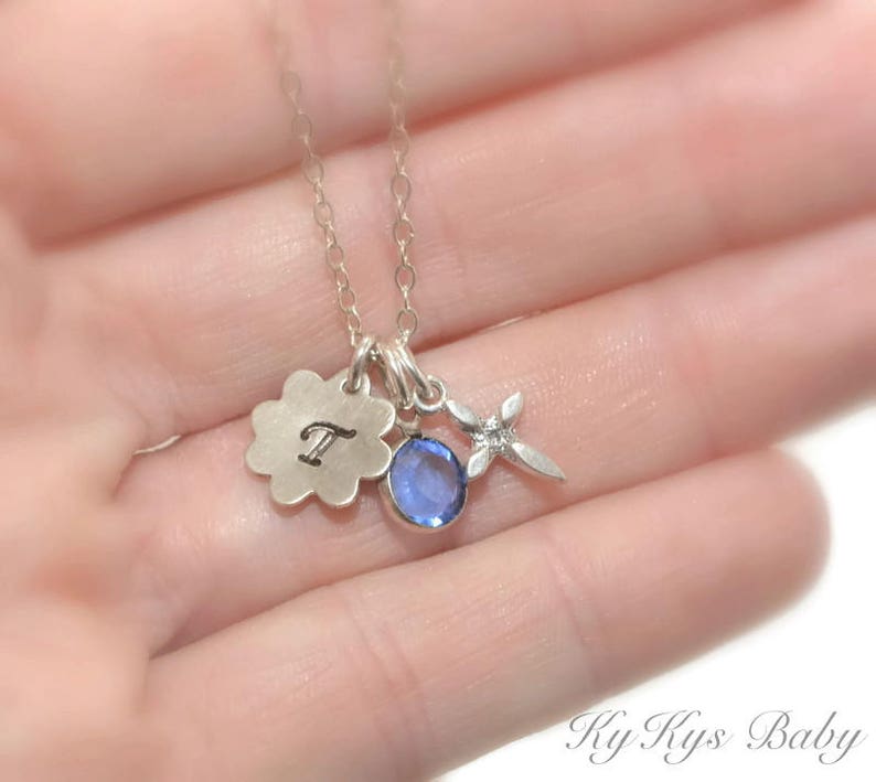 Baptism Necklace Sterling Silver Baby Girl Cross Necklace Etsy