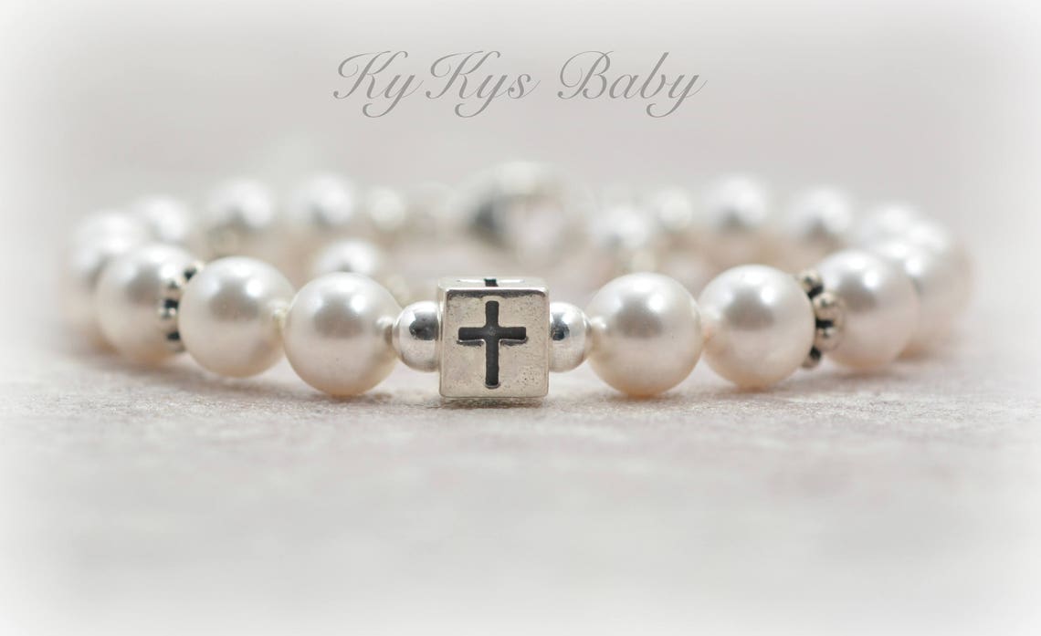 Baby Boy Baptism Gift Baby Boy Bracelet Boy Christening Etsy