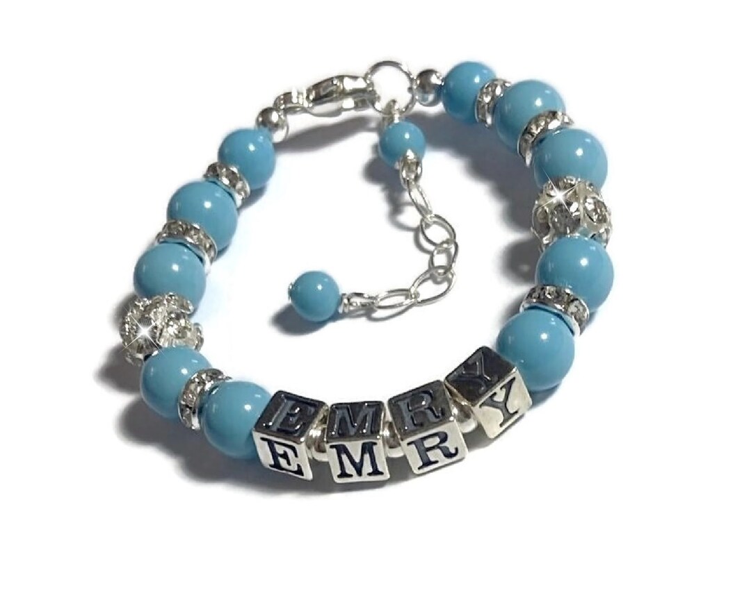 Baby Bracelet Sterling Silver Little Girl Christmas Gift Etsy