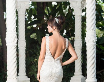 designer wedding gown sample RB355