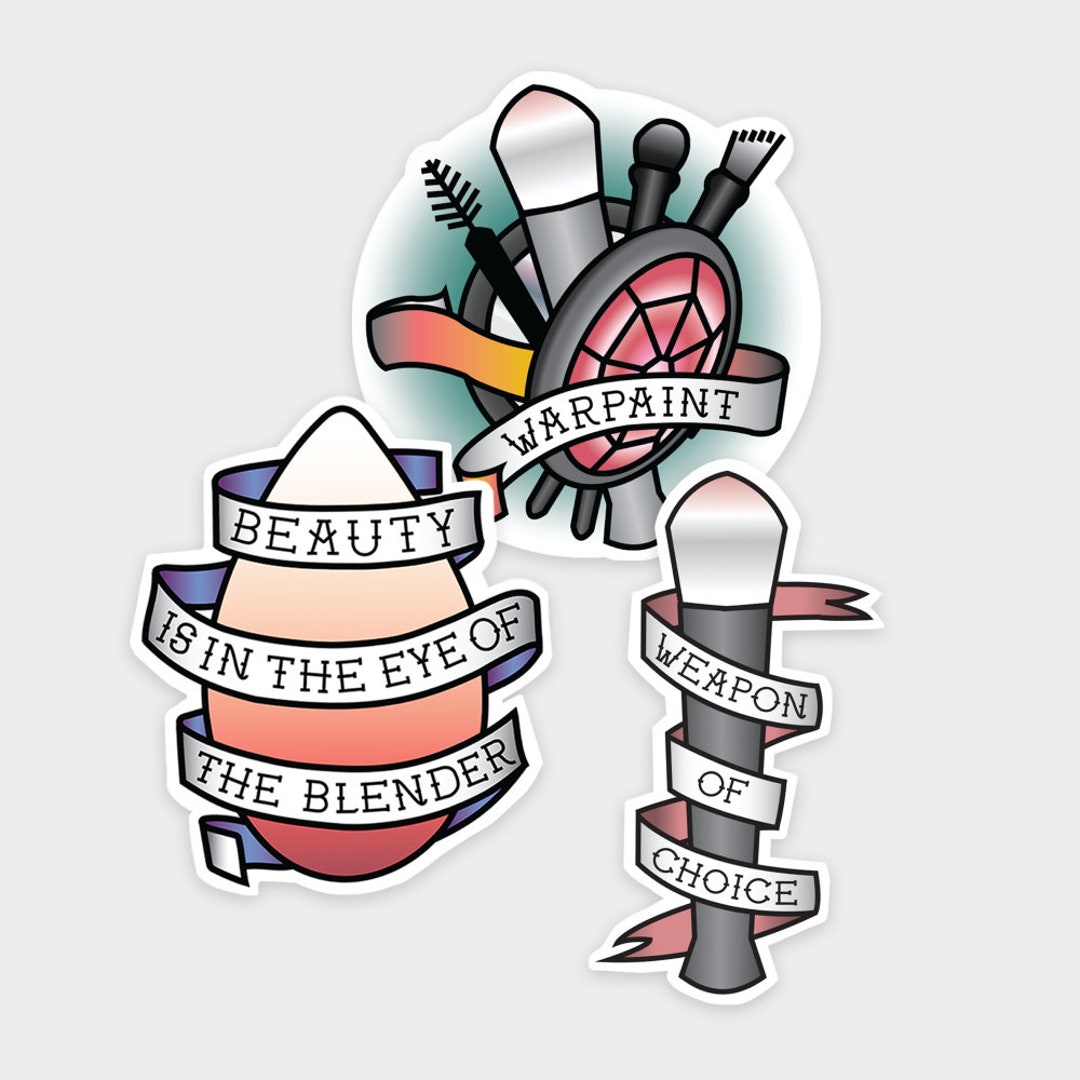 Makeup Sticker Pack - Etsy