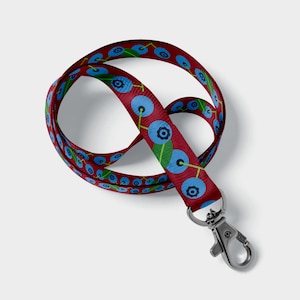 Blueberry Pattern Lanyard