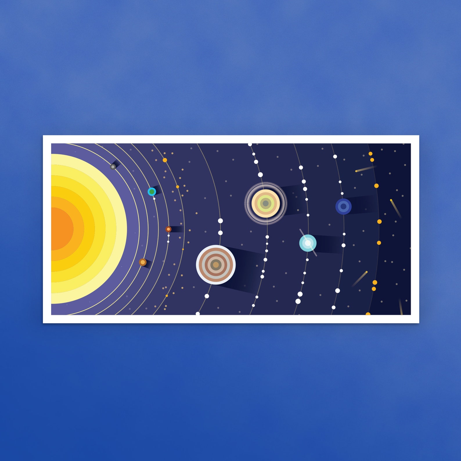 Solar System Print Etsy