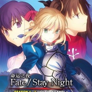Dvd Anime Fate Stay Night Seasons 1 3 Unlimited Blade Works Etsy New Zealand