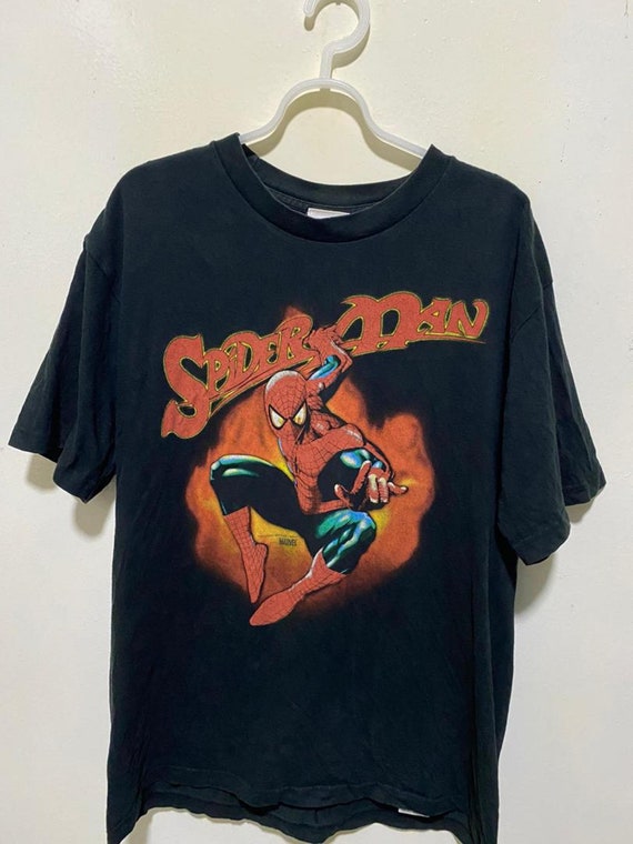 Vintage Spiderman Marvel Big Logo T Shirt