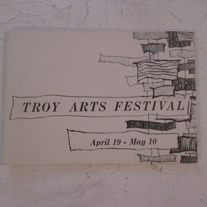 Vintage 1964 Troy Alabama Troy Arts Festival Program April 19 - May 10, 1964 Pike County Troy State College Troy University Art Music Hamlet