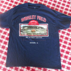 Chicago Cubs The Friendly Confines Wrigley Field T-Shirt Established 1914 Chicago Illinois Hanes XL Shirt MLB Baseball Let&#39;s Go! Cubs Gift