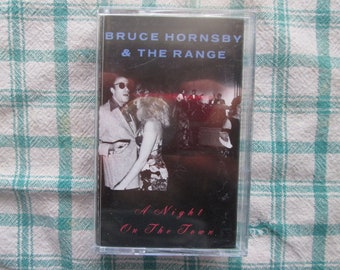 Vintage 1990 Bruce Hornsby & The Range A Night On The Town Cassette Tape Jerry Garcia Guitar Bela Fleck Banjo BMG Music George Marinelli
