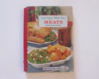 Vintage 1968 Meats Cookbook: Methodist Women Recipes, Alabama