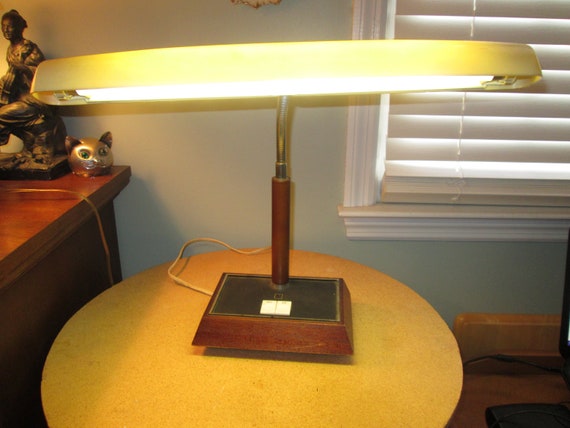 Vintage 1970s Fluorescent Gooseneck Desk Lamp Panasonic Model Etsy