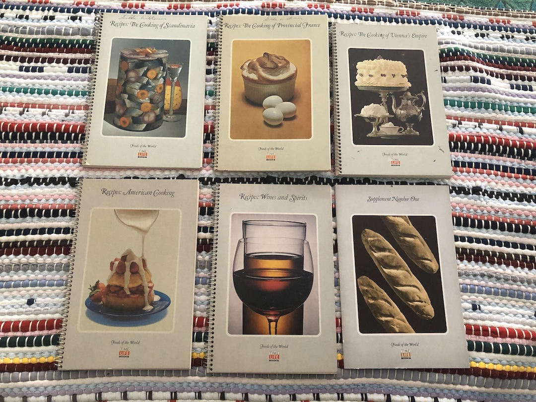 Lot of Six Vintage Foods of the World Cookbooks, Time Life Books, 1968 ...