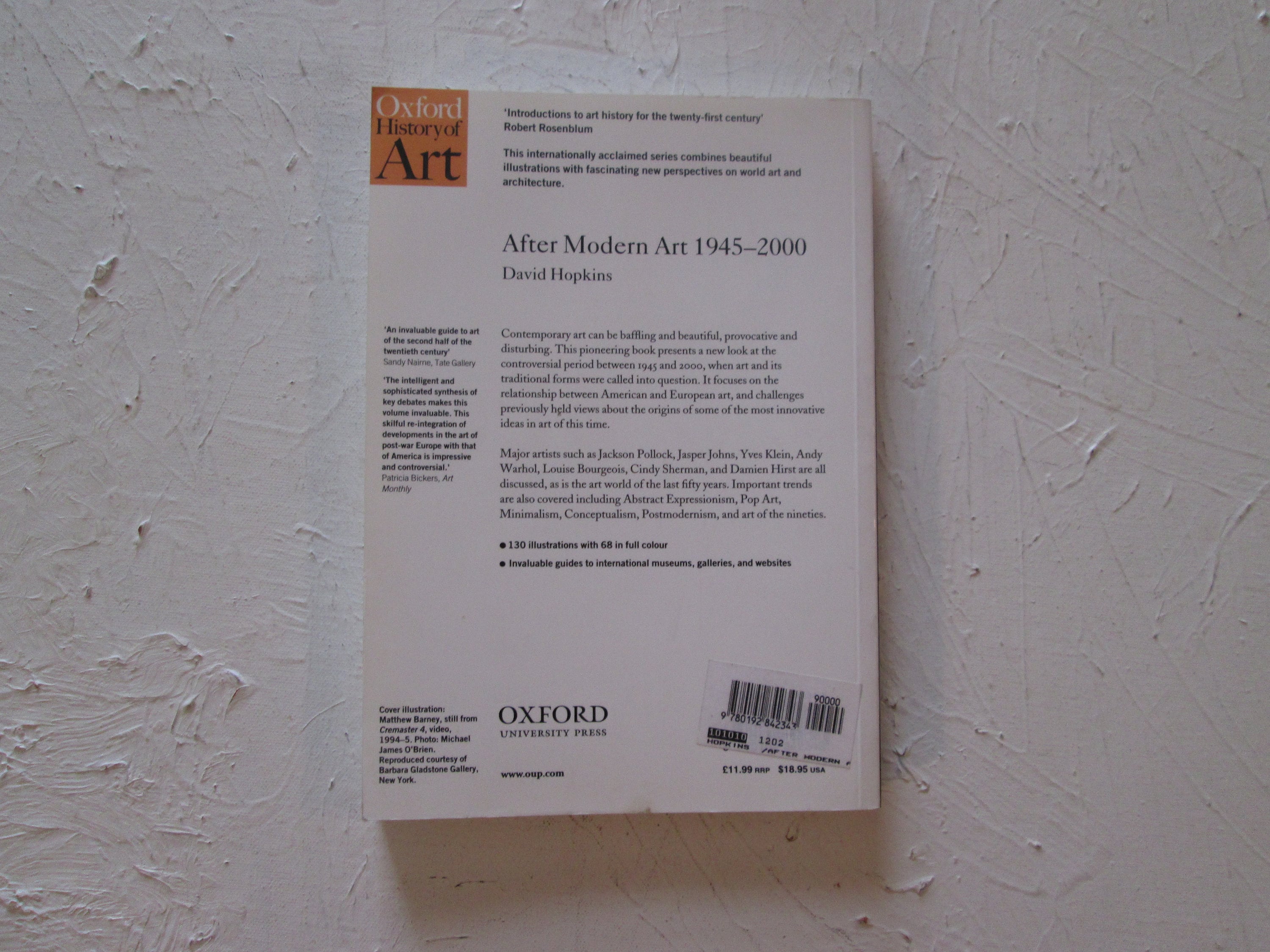 Vintage 2000 Art History Book After Modern Art 19452000 by David