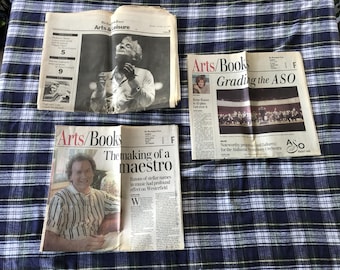 Periódicos antiguos de música clásica: New York Times, Homenaje a Leonard Bernstein, Orquesta Sinfónica de Birmingham, Alabama