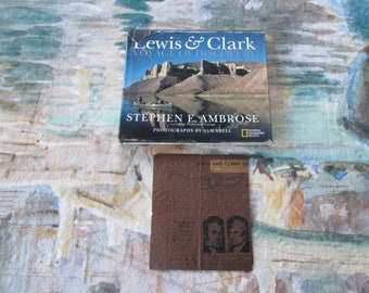 "Lewis & Clark Buch und ""Expedition Map"" von 1983."