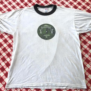 Maglietta vintage del 1994 dei Beastie Boys ILL Communication Grand Royal Records, grande, bianca e nera, con suoneria, MCA Mike D, pubblicità rock anni &#39;90, hip hop, regalo