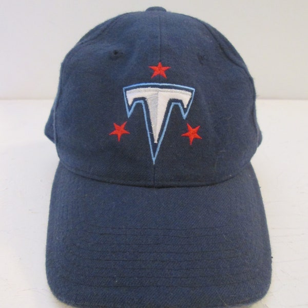 Tennessee Titans Baseball  Hat Nike Cap Fitted Size 7 1/8 100% Wool Nashville Tennessee NFL Football AFC South Old NFL Logo Stars