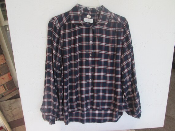 Ann Taylor Loft Women's Plaid Shirt 