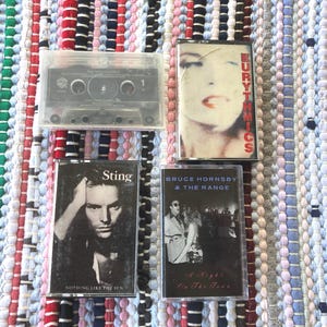 Vintage 1980s Pop Rock Kassette Lot: Paul Simon, Eurythmics, Sting, Bruc Hornsby