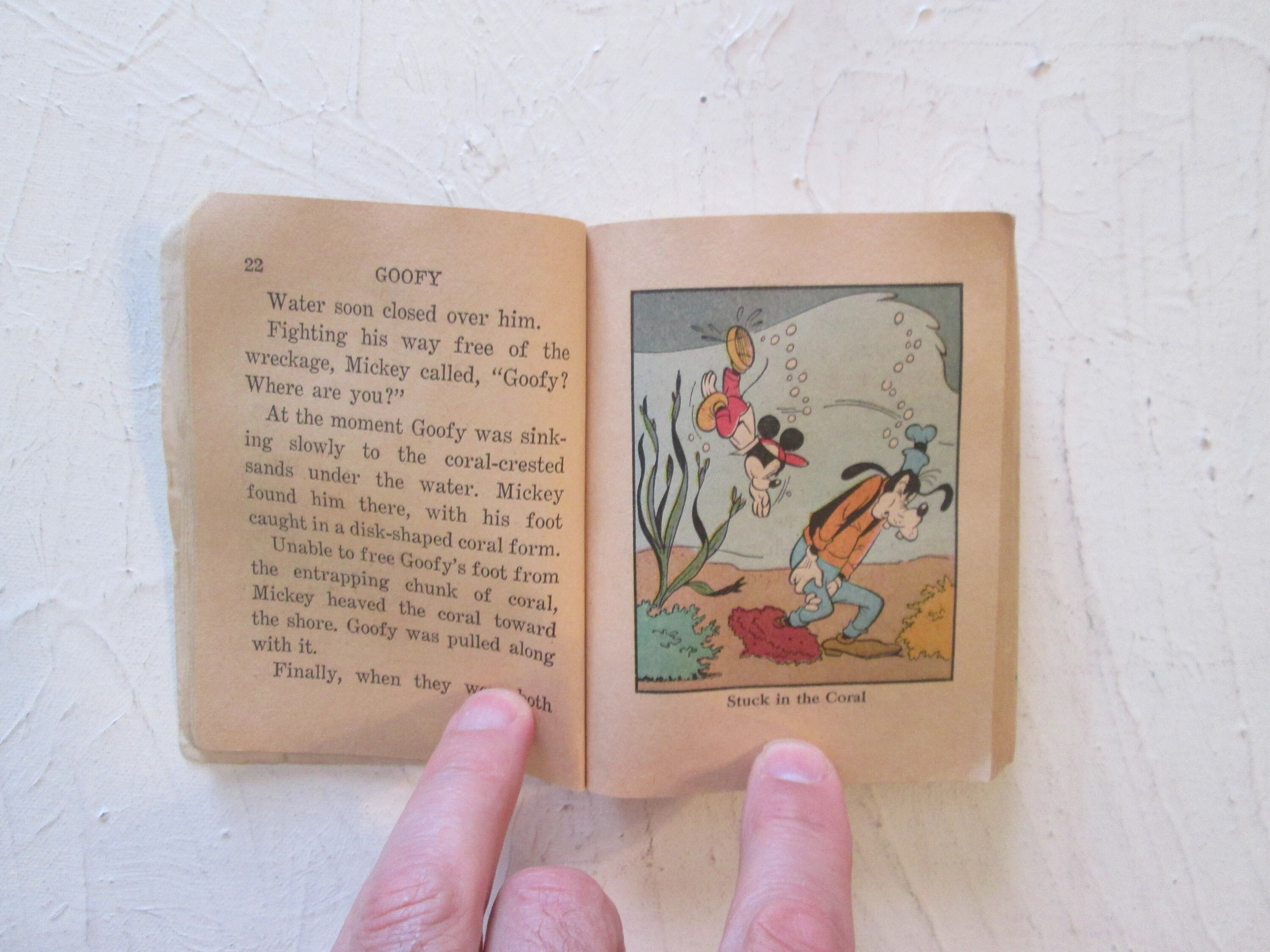 Vintage 1960s Walt Disney's Goofy in Giant Trouble Book