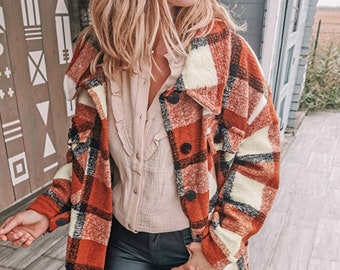 check single breasted coat