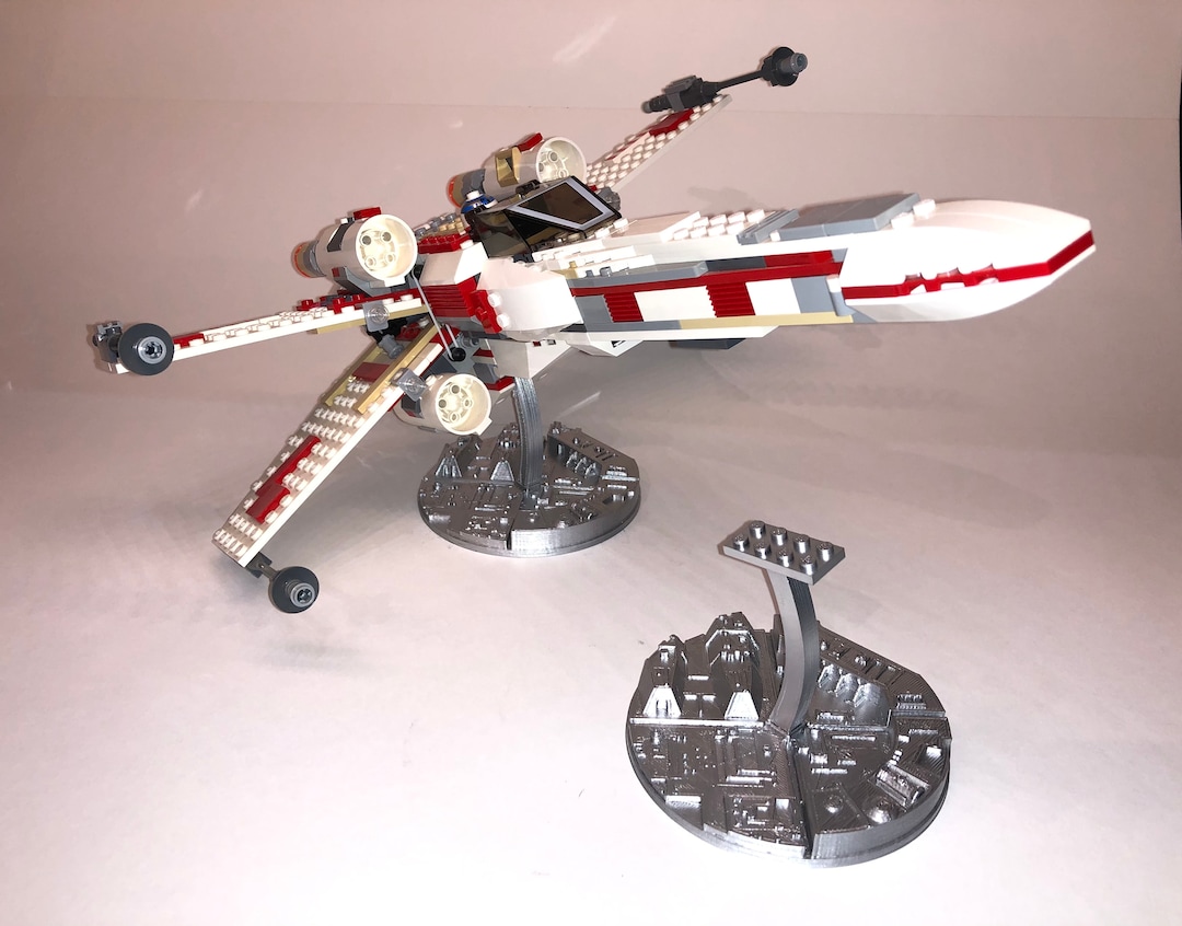 3D Printed Star Wars Lego X wing Tie Fighter Imperial Shuttle Base Stand Death Star. Stand Only Etsy